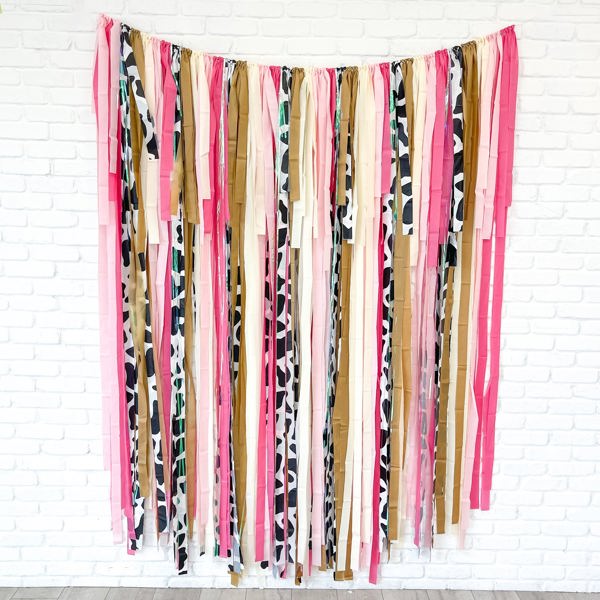 Cowgirl Fringe Streamer Backdrop| Cowgirl Party