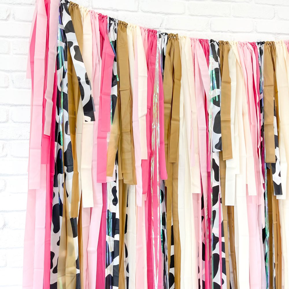 Cowgirl Fringe Streamer Backdrop| Cowgirl Party