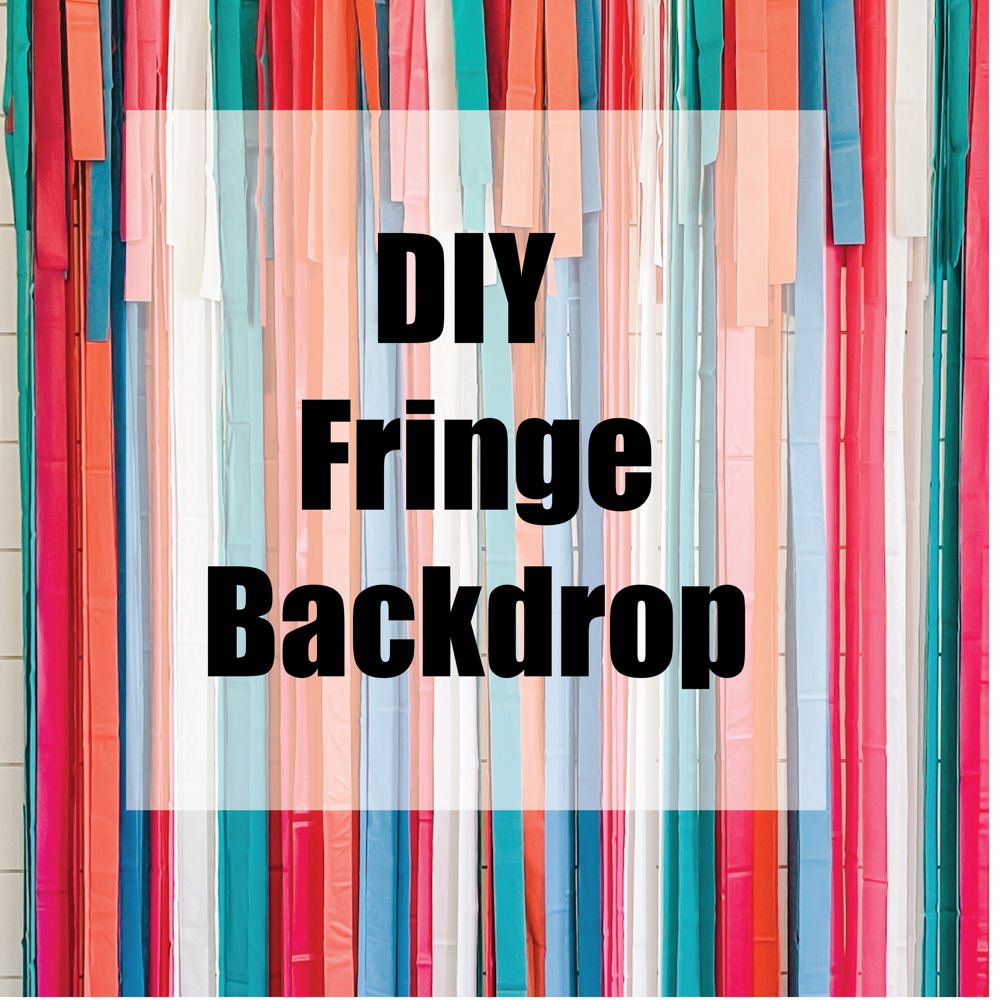 DIY Fringe Streamer Backdrop