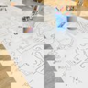  Farm Coloring Table Runner