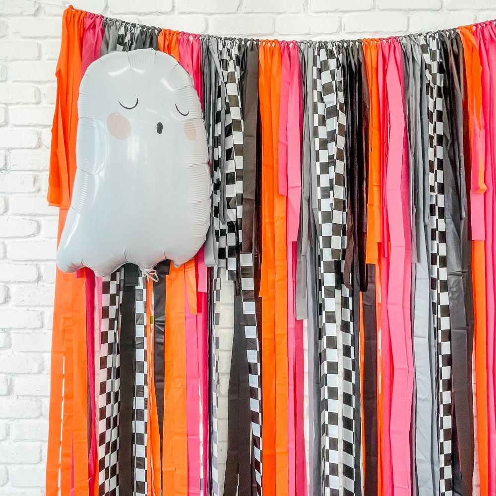 Halloween Fringe Streamer Backdrop| Bright Halloween