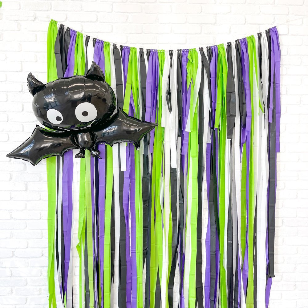 Halloween Fringe Streamer Backdrop| Beetlejuice