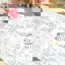  Happy Birthday Coloring Table Runner