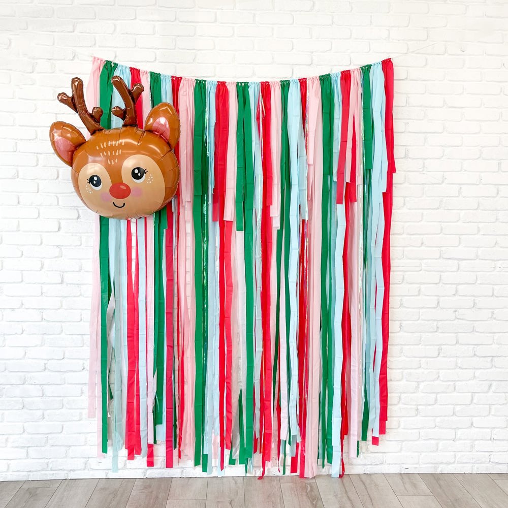 Holiday Fringe Backdrop| Christmas