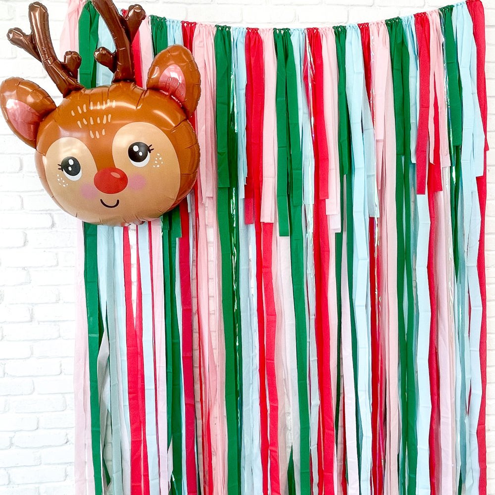 Holiday Fringe Backdrop| Christmas