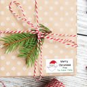  Santa Claus with Bag - Personalized Christmas Gift Stickers