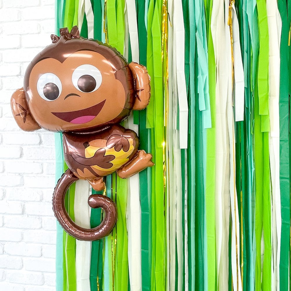 Jungle Fringe Streamer Backdrop| Jungle Party