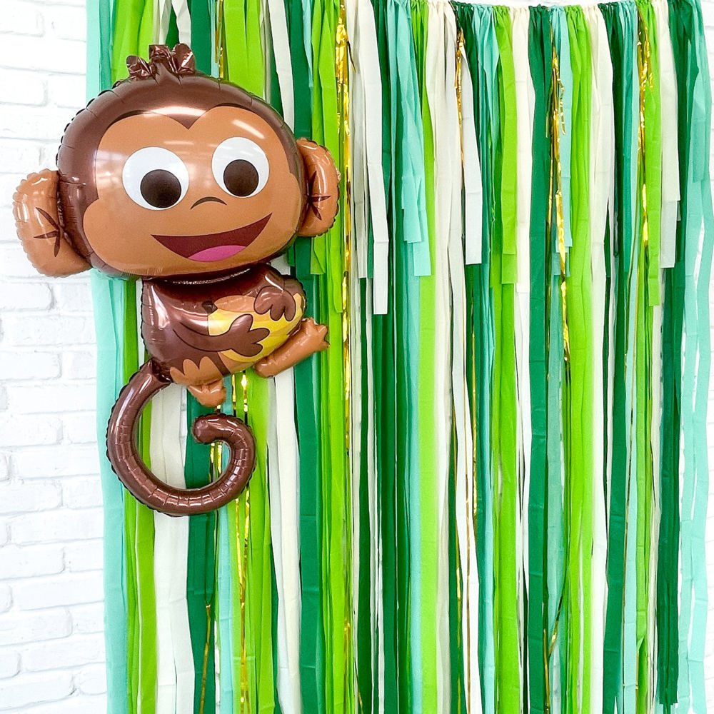 Jungle Fringe Streamer Backdrop| Jungle Party