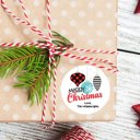  Merry Christmas Favor Sticker Set 2.5"| Personalized