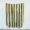 7' New Years Fringe Streamer Backdrop| Gold