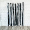  New Years Fringe Streamer Backdrop Silver