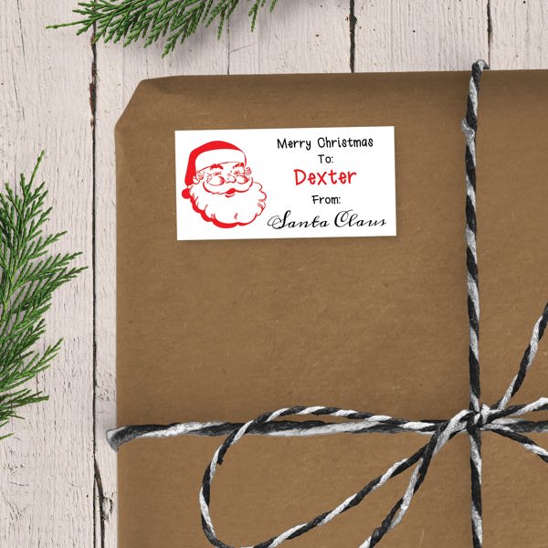 Do Not Open Before 25 December From Santa Claus - Personalized Christmas Gift Stickers