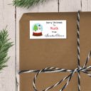  Holiday Present From Santa Claus - Personalized Christmas Gift Stickers