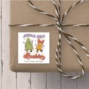  Merry and Bright Ginger Bread Hot Chocolate - Personalized Christmas Gift Stickers 2.5" x 2.5