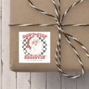  Merry Christmas Merry Trees - Personalized Christmas Gift Stickers 2.5" x 2.5"