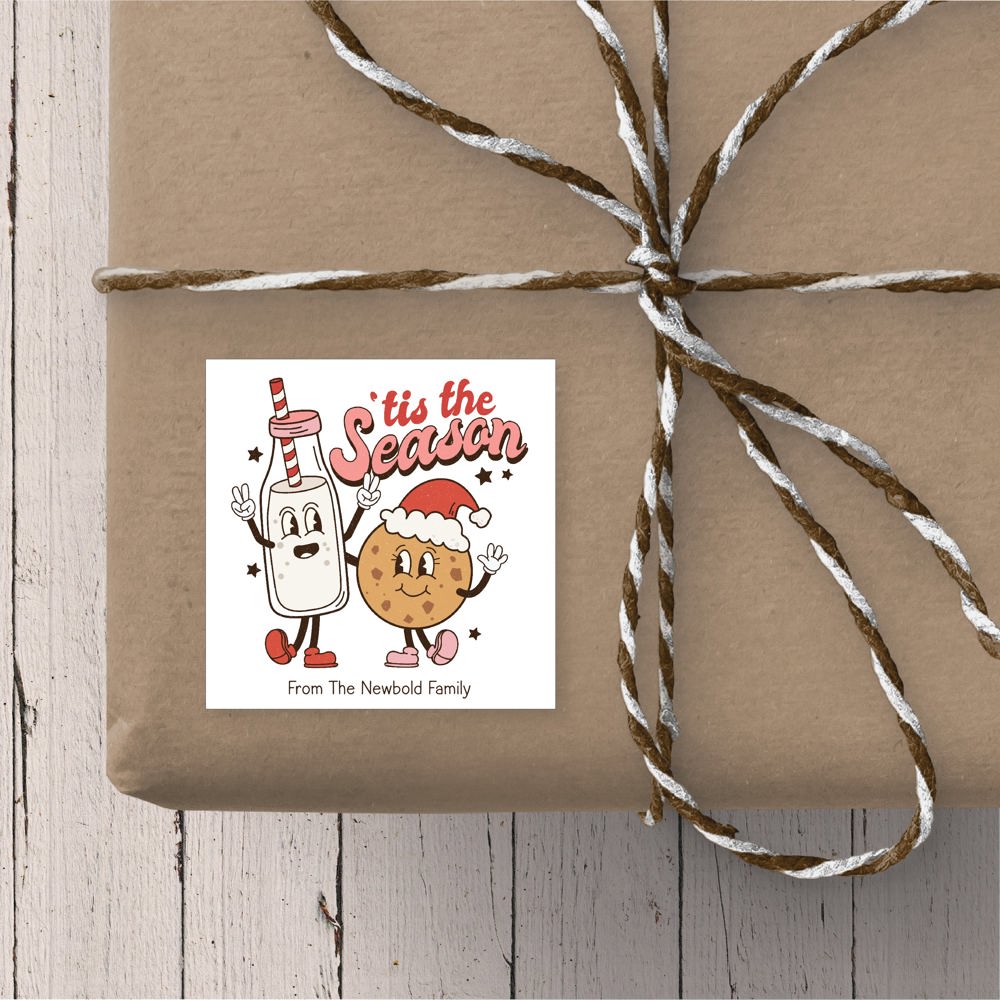 Merry Christmas - Personalized Christmas Gift Stickers