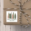  Merry Everything and Happy Always - Personalized Christmas Gift Stickers 2.5" x 2.5"