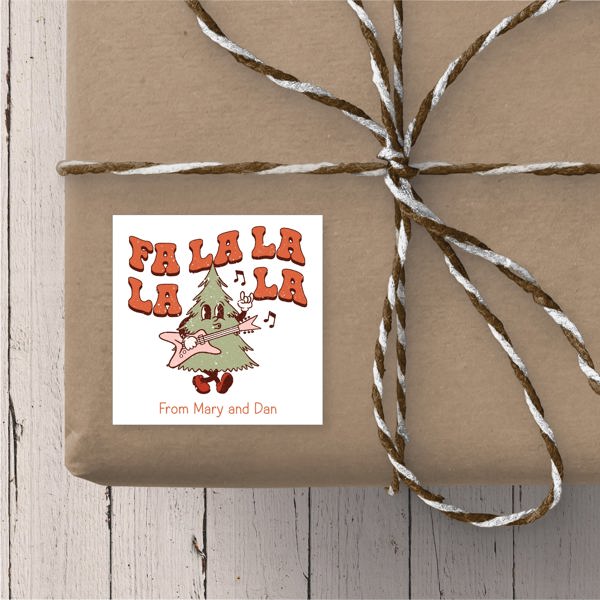 Tis the Season - Personalized Christmas Gift Stickers 2.5" x 2.5