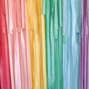  Pastel Rainbow Fringe Streamer Backdrop