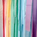  Pastel Rainbow Fringe Streamer Backdrop