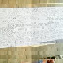  Puppy Coloring Table Runner Dog Party