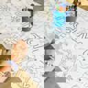  Puppy Coloring Table Runner Dog Party
