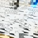  Race Car Coloring Table Runner