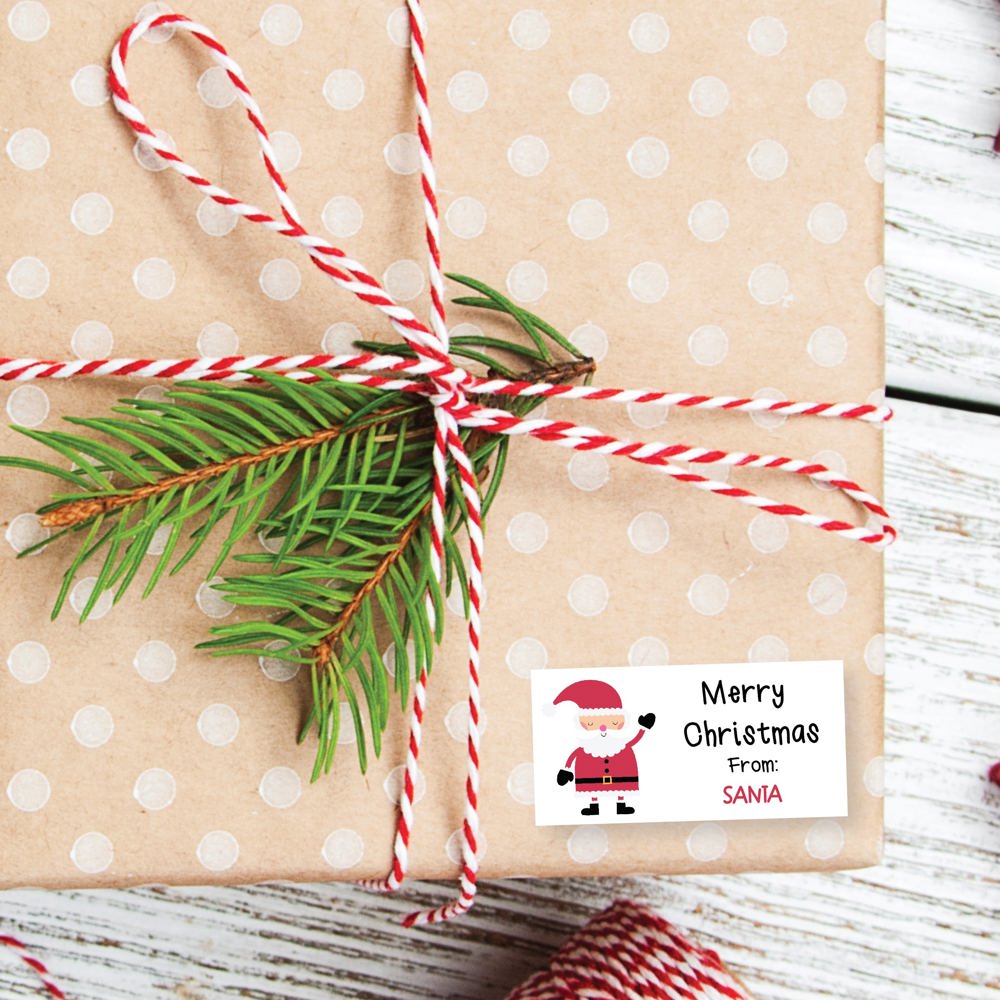 Jolly Saint Nick - Personalized Christmas Gift Stickers