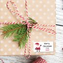  Jolly Saint Nick - Personalized Christmas Gift Stickers