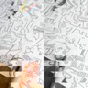  Science Coloring Table Runner Science Party