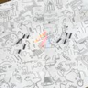  Science Coloring Table Runner Science Party