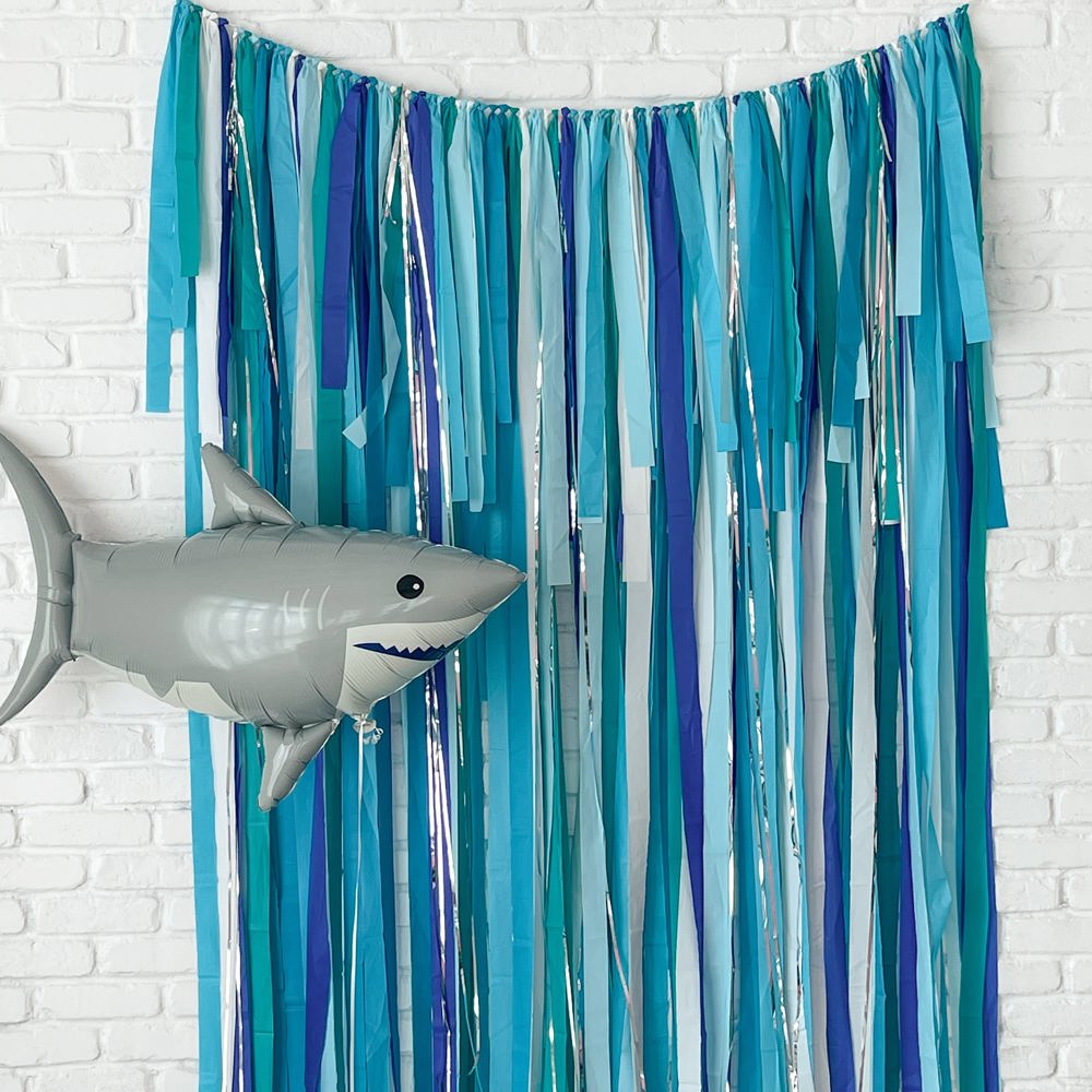 Shark Fringe Streamer Backdrop