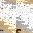  Smiley Face Coloring Table Runner Carnival Party