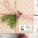  Snow Globe - Personalized Christmas Gift Stickers