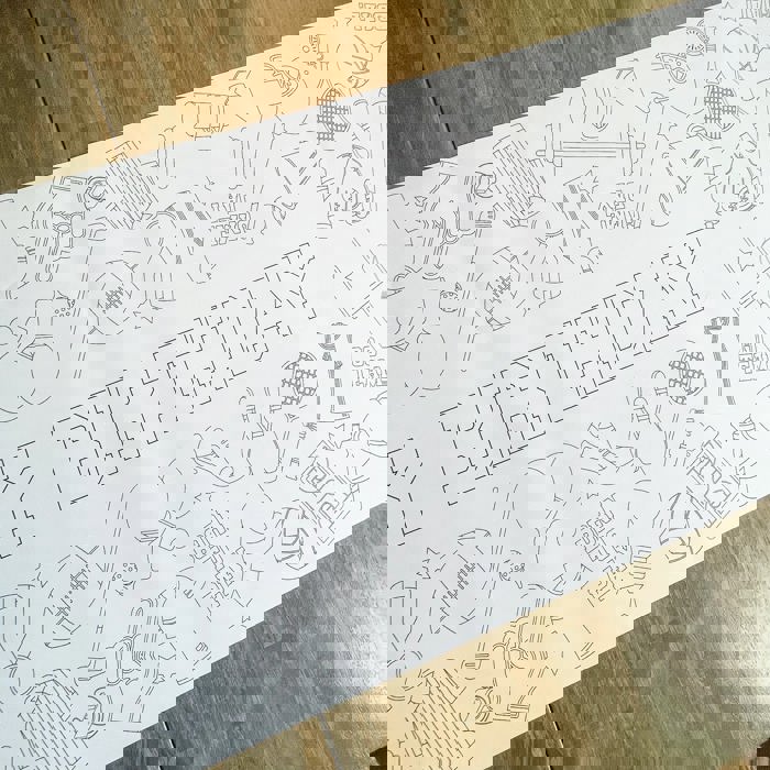 Sports Coloring Table Runner Sports Party