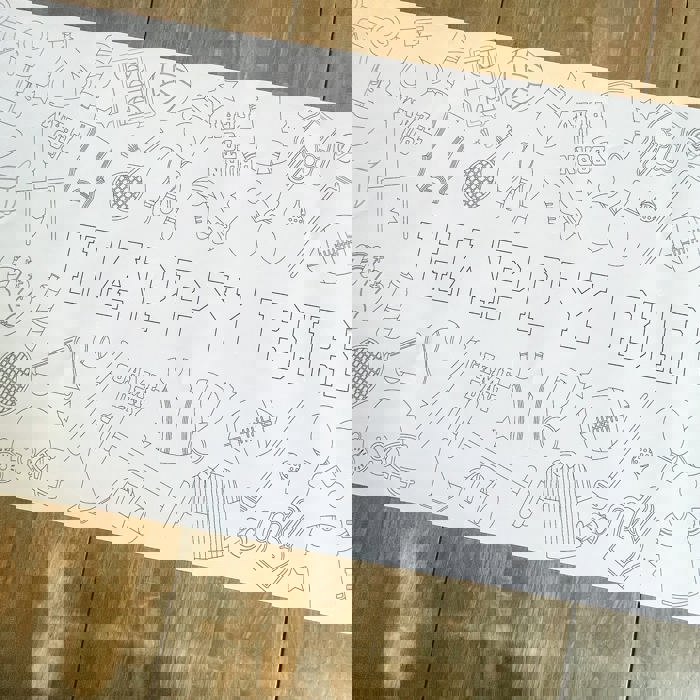 Sports Coloring Table Runner Sports Party