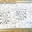  Superhero Coloring Table Runner