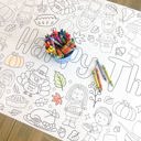  Thankful Coloring Table Runner Thanksgiving