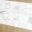  Thanksgiving Activity Coloring Table Runner Thanksgiving