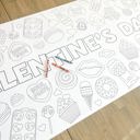  Valentines Bakery Coloring Table Runner Valentines Party