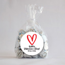  Personalized Valentine's 2.5 inch Stickers, Valentine's Stickers, Valentine Stickers and Treat Bags| Set of 24