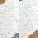  Video Game Party Coloring Table Runner Game Party