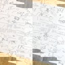  Vintage Plane Coloring Table Runner Airplane