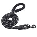 10 Single Reflective Dog Leash w/Poop Bag Dispenser