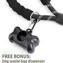  Reflective Dog Leash w/Poop Bag Dispenser