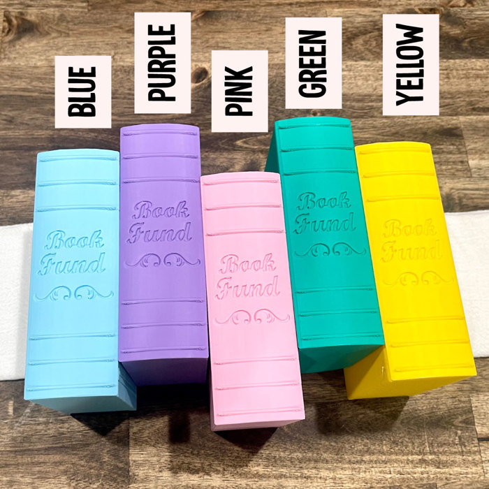 Book Fund Coin Bank - Gift for Readers