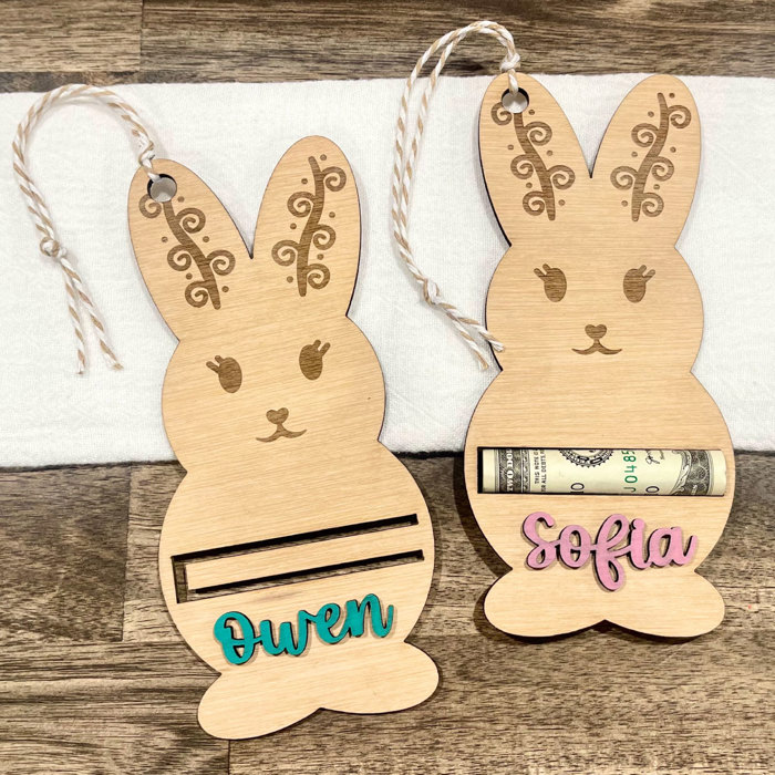 Bunny Money Holder | Easter Basket Tags