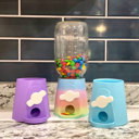  Mason Jar Candy Dispenser –  Fun Candy Holder for Movie Night, Parties & Gifts