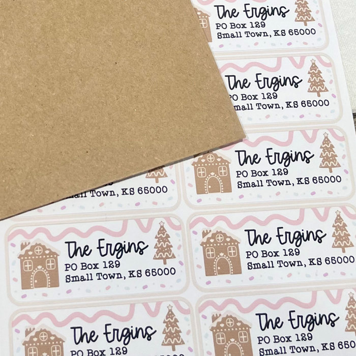 Personalized Christmas Address Sticker Labels