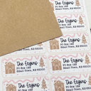  Personalized Christmas Address Sticker Labels